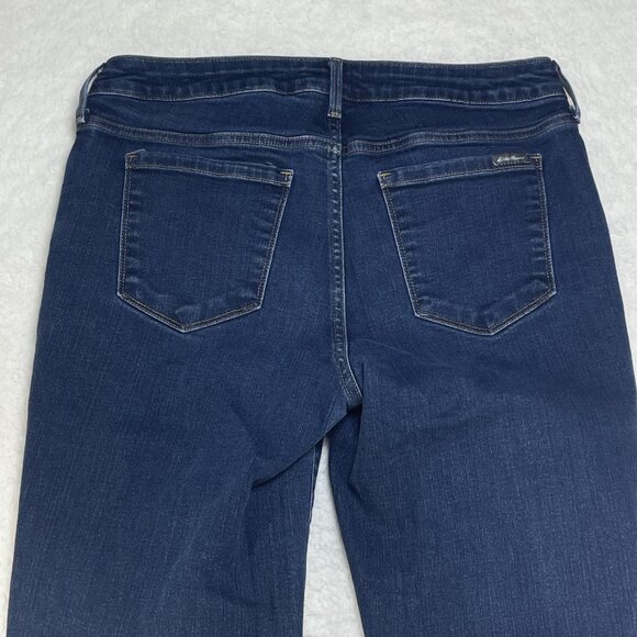 Eddie Bauer Jeans Womens Sz 10 Blue Slightly Curvy Straight Leg Denim - Picture 4 of 12